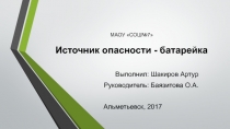 Презентация проектной работы Батарейки - источник опасности