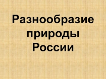 Презентация по окружающему миру Разнообразие растений России