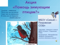 Презентация к акции Помощь зимующим птицам