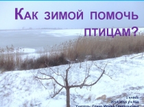 Презентация - проект по окружаюшему миру Как зимой помочь птицам, 1 класс