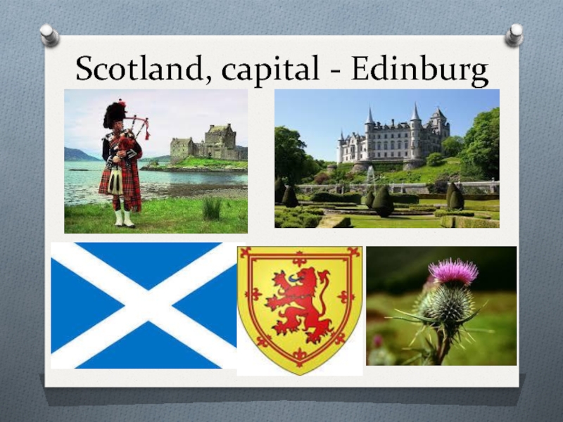 Презентация по английскому языку Что такое Великобритания? Scotland, capital - Edinburg Scotland, capital - Edinburg