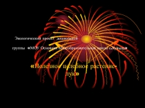 Экологический проект Лук полезное целебное растение