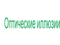 Презентация к шуточному уроку на 1 апреля Оптические иллюзии