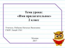 Презентация по русскому языку на тему Имя прилагательное