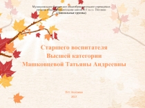 Портфолио Машковцева Т.А. Аттестация