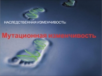 Презентация по биологии Мутационная изменчивость
