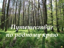 Презентация . Путешествие по родному краю