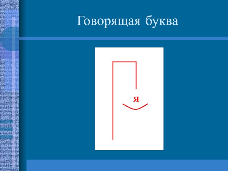 Презентация по русскому языку Эффективные приемы закрепления изученного на уроках русского языка Говорящая буква Говорящая буква