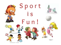 Презентация Sport is fun для начальной школы