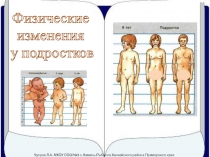 Презентация к уроку обществознания Физические изменения у подростков