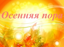 Урок окружающего мира 2 класс Осенняя пора