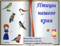 Классный час птицы нашего края