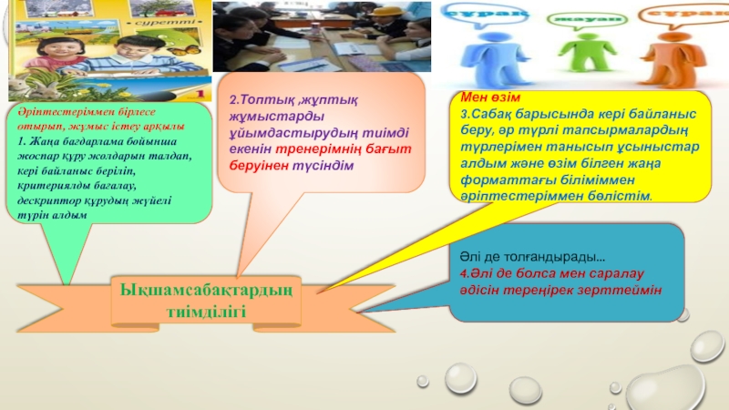 Өсімдік 1 сынып Әріптестеріммен бірлесе отырып, жұмыс істеу арқылы1. Жаңа бағдарлама бойынша жоспар Әріптестеріммен бірлесе отырып, жұмыс істеу арқылы1. Жаңа бағдарлама бойынша жоспар құру жолдарын талдап,кері байланыс беріліп, критериялды