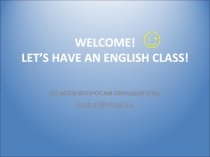 Let's have an English class