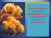 Основные вирусные заболевания сельскохозяйственной птицы