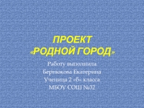 Презентация по окружающему мируМой город