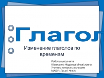 Презентация по русскому языку на тему:  Глагол. Тема 3.