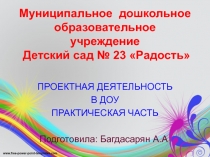 СТРУКТУРА ОФОРМЛЕНИЯ ПРОЕКТА В ДОУ