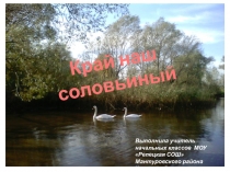 Презентация Край наш соловьиный