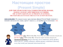 Образование простого времени (Simple) в настоящем (Present), прошедшем (Past) и будущем (Future). Английский язык.