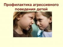 Профилактика агресивного поведения
