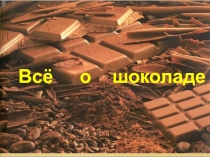 Презентация - отчет по проекту Всё о шоколаде(часть1)