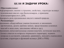 Презентация по теме Нуклеиновые кислоты