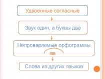 Русский язык.Удвоенные согласные между морфемами.