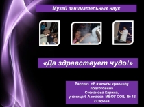 Презентация Азотное шоу по внеурочной деятельности. Экскурсия.