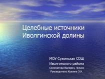Презентация Источники Иволгинской долины