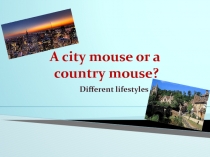 Презентация к уроку английского языка по теме A city mouse or a country mouse.../ Жизнь в городе или в селе... (7 класс)