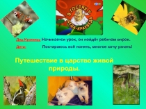 Презентация по окружающему миру на тему Путешествие в царство живой природы (2 класс)