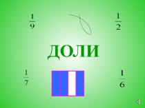 Презентация Доли по математике