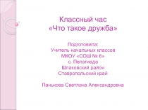 Что такое дружба