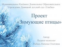 Проект во второй младшей группе по экологическому воспитанию Зимующие птицы
