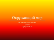 Презентация по окружающему миру на тему Отечественная война 1812года ( 4класс)