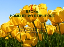 Презентация по окружающему миру Весна. Изменения в природе