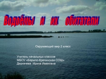 Презентация по окружающему миру на темуВодоёмы и их обитатели