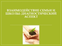 Взаимодействие школы и семьи