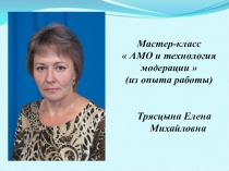 Презентация АМО и технология модерации