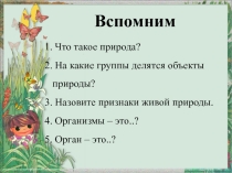 Презентация по биологии Методы изучения в природе (5 класс)