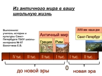 Из античного мира в вашу школьную жизнь для 5 класса по предмету Санкт-Петербург- город-музей