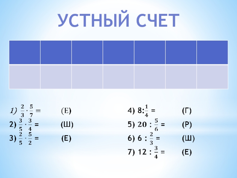 Презентация к уроку по математике для 6 класса по теме Нахождение числа по значению его дроби.