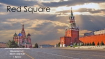 Презентация по английскому языку Red Square