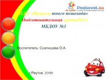 Проект Правила юного пешехода