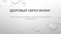 Презентация по физической культуре на тему:Здоровый образ жизни