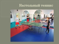 Презентация Настольный теннис 10 класс