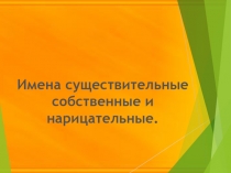 Презентация к уроку русского языка Имена существительные собственные и нарицательные