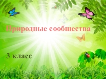 Презентация по окружающему миру на тему Природные сообщества (3 класс)