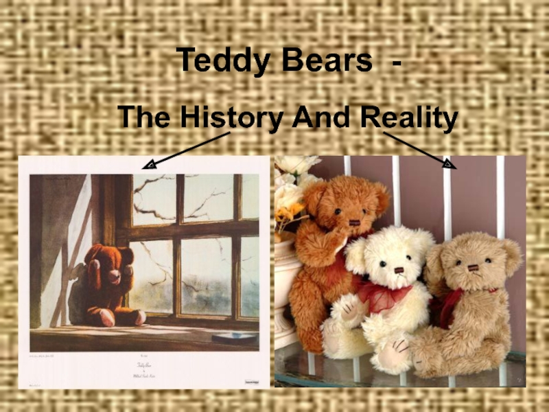 Презентация к проекту Мишки Тедди Teddy Bears - The History And Reality Teddy Bears - The History And Reality